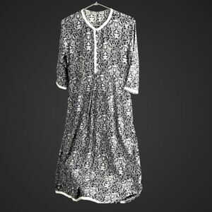 Handmade Dress Cotton Sugar Skull Long Small Y